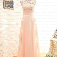 long bridesmaid dress, lace bridesmaid dress, popular bridesmaid dress, cheap bridesmaid dress, junior bridesmaid dress, bridesmaid dress, PD15084 - Thumbnail 1