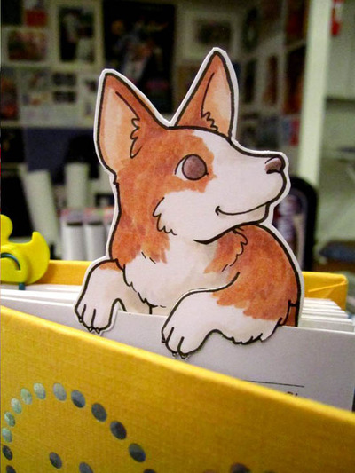 Original pembroke corgi paper child