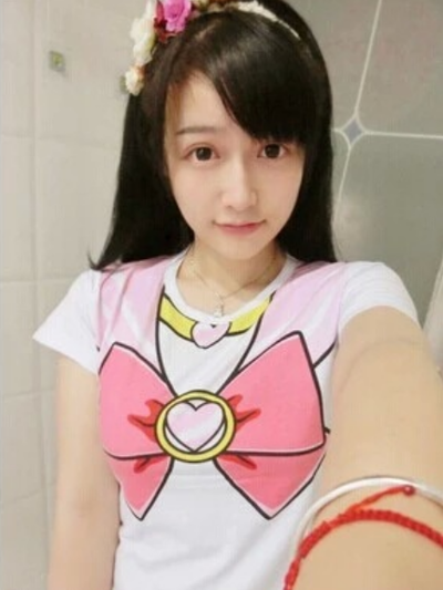 Pink Harajuku sailor moon short sleeve T-shirt