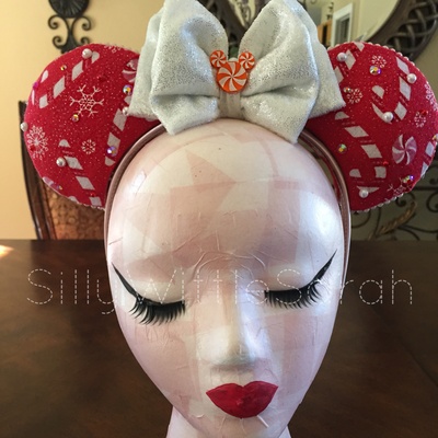 Candy cane  inspired ears