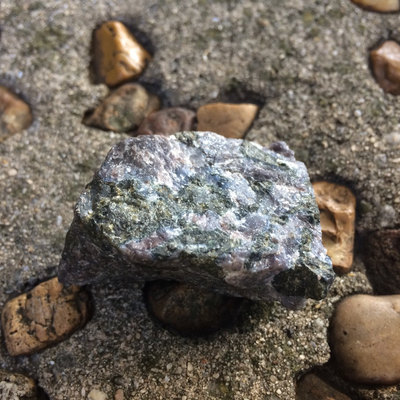 Raw indigo gabbro