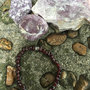 Garnet and Lepidolite stretch bracelet-1