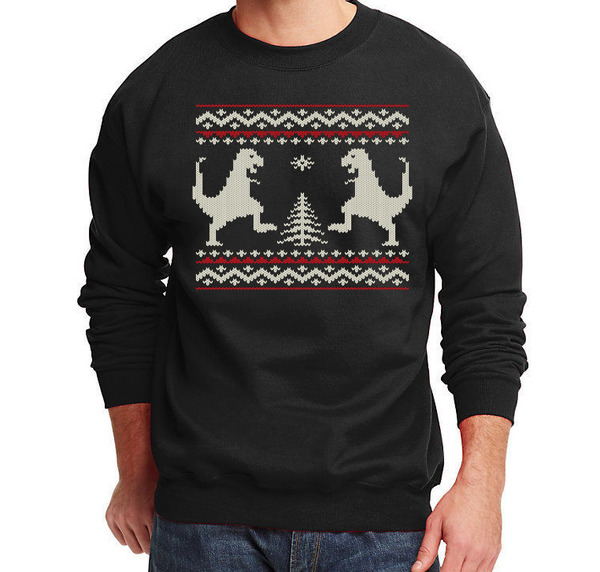 Merry Christmas Ya Filthy Animal Men's Sweater Xmas Santa Gift Sweatshirt T-shirt Black