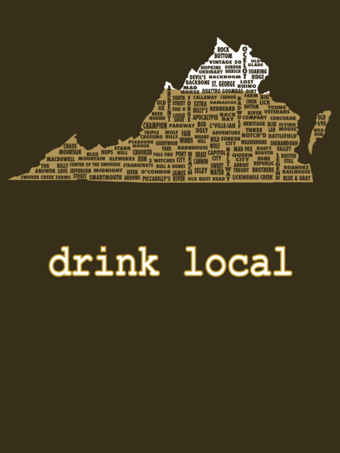 Drink Local- Virginia Beer T-shirt