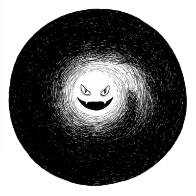 Gastly -- gorey pokemon prints