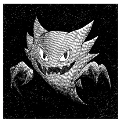 Haunter -- gorey pokemon prints