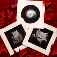 Gengar -- Gorey Pokemon Prints - Thumbnail 1