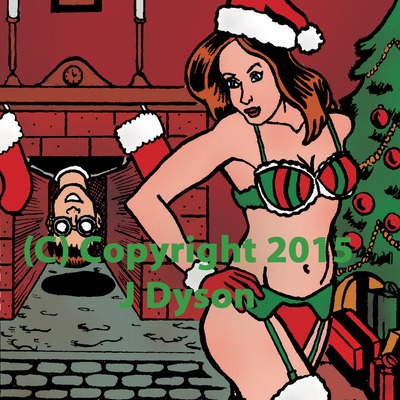 Mr. peepers "down the chimney" mailable postcard