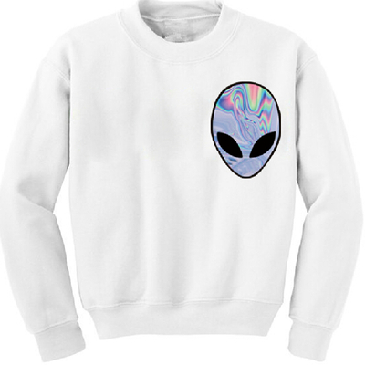 Trippy alien head sweater - Thumbnail 5