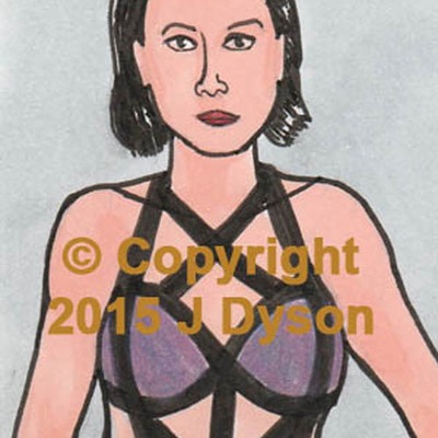 Demi lovato sketch card by j dyson