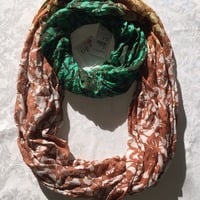 BINDYA Ombre Floral Lace Print Infinity Scarf - Thumbnail 2
