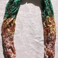 BINDYA Ombre Floral Lace Print Infinity Scarf - Thumbnail 3