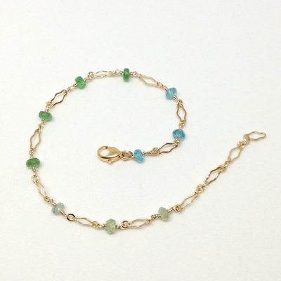 Blue-green gradient bracelet