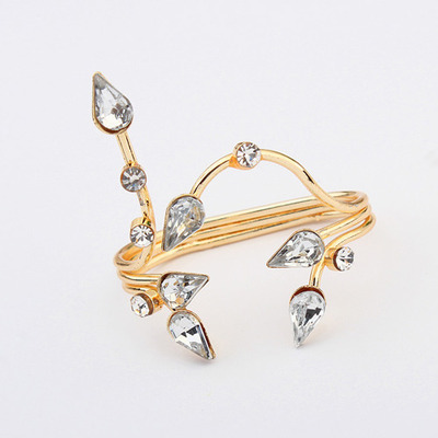 Ms sparkly double finger ring  - Thumbnail 2