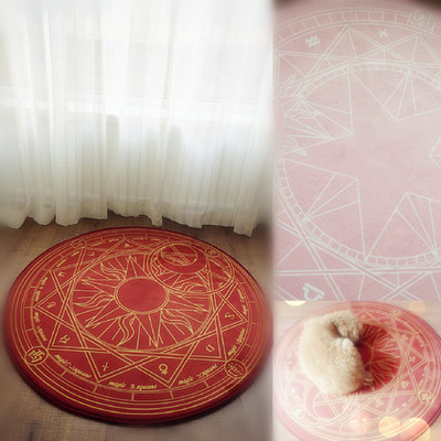 Pink/dark red cardcaptor sakura carpet sp153429
