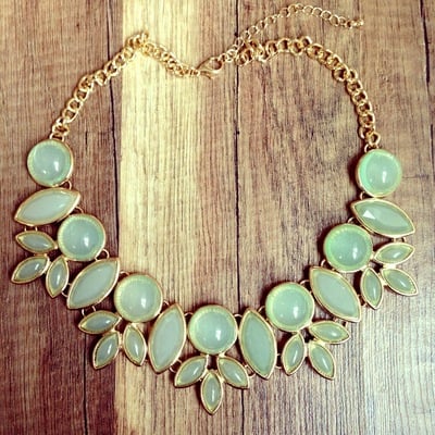 Yesenia- Mint Grecian Necklace