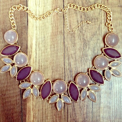 Yesenia- Lavender Grecian Necklace