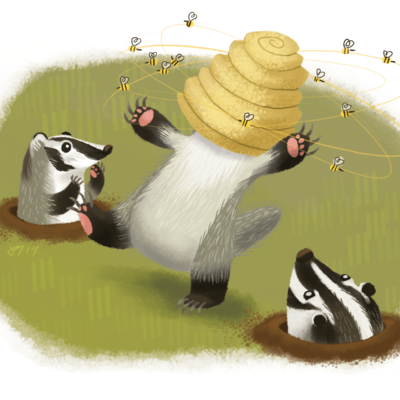 Honey? badgers! print