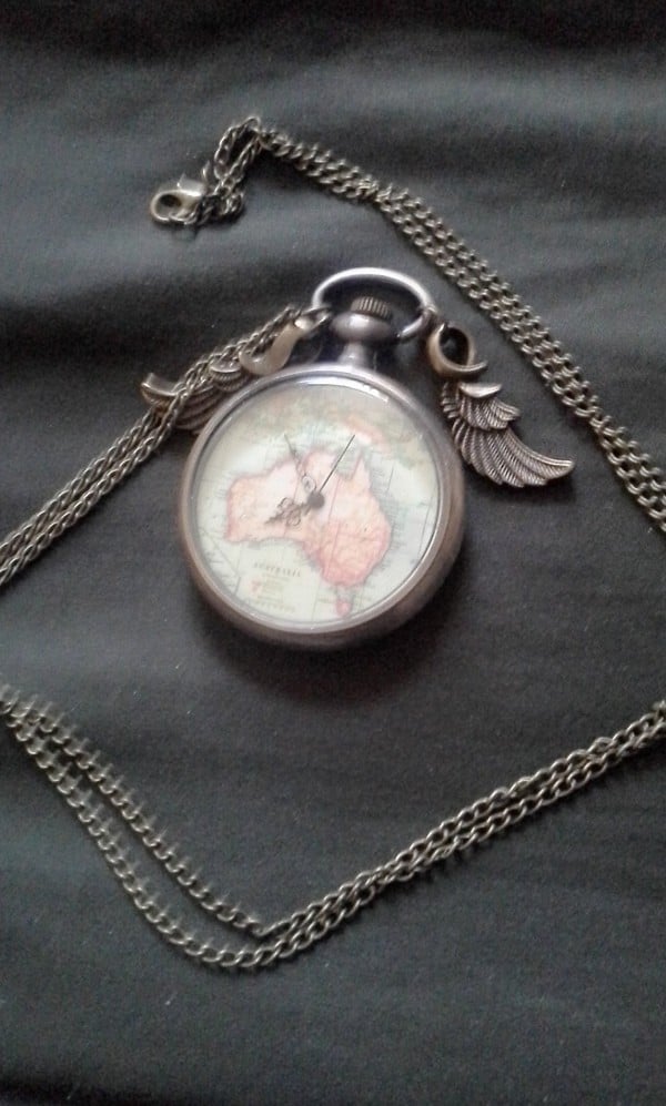 Steampunk Vintage European American Map Watch