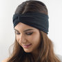 Cotton Jersey Turban Twist Headband Deep Purple High Quality Headband Wide Yoga Headband Running Turband Womens Accessory Choose Your Color-4