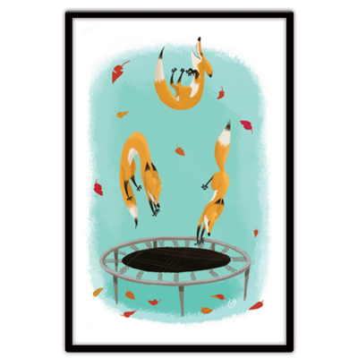 Jumping for joy print