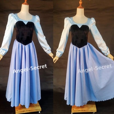 P245 cosplay kiss the girl ariel princess little mermaid women costume with bow