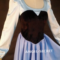 P245 COSPLAY kiss the girl Ariel Princess little mermaid women costume with bow - Thumbnail 1