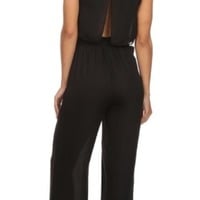 Black Jumpsuit w/Lace - Thumbnail 1
