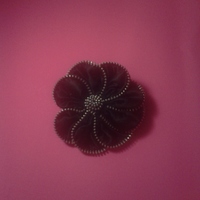 Zipper Flower Brooch  - Thumbnail 1