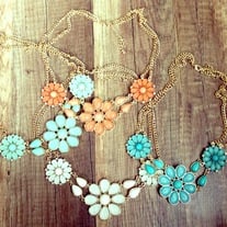Zoë- Floral Statement Necklaces