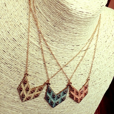Nicole- chevron necklace 
