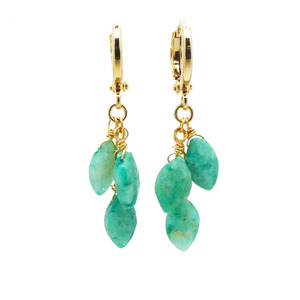Chrysoprase Dangle Earrings