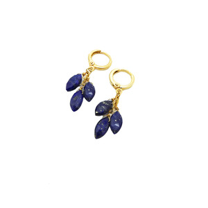 Lapis Lazuli Dangle Earrings - Thumbnail 2