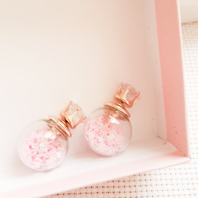 Crown bauble earrings
