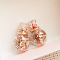 Crown bauble earrings - Thumbnail 3