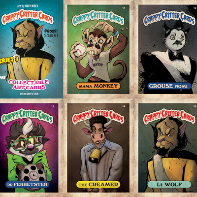 Crappy critter trading cards - series 3 set