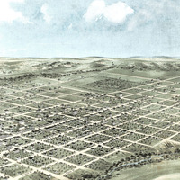 Nebraska City, Nebraska in 1868 - Bird's Eye View Map, Aerial, Panorama, Vintage map, Antique map, Giclée, Fine Art, Wall Art, History - Thumbnail 4