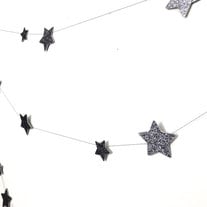 NEW COLOR : Constellation CHARCOAL Garland 10 Foot Sparkle Glitter Garland