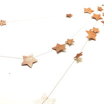 NEW COLOR : Constellation COPPER Garland 10 Foot Sparkle Glitter Garland