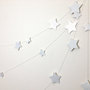 NEW COLOR : Constellation WHITE Garland 10 Foot Sparkle Glitter Garland-1