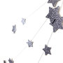 NEW COLOR : Constellation CHARCOAL Garland 10 Foot Sparkle Glitter Garland-3