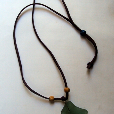 Sea glass simple necklace