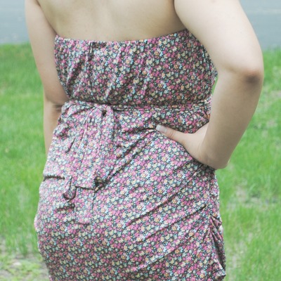 Daring strapless dress