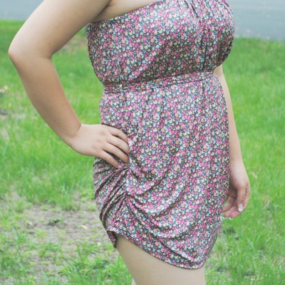 Daring strapless dress