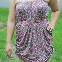 Daring Strapless Dress - Thumbnail 2