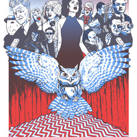 Black Lodge Burlesque Silkscreen print by Zack Soto - Thumbnail 1