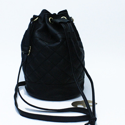 Quilted bucket bag