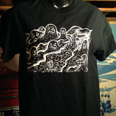 Sewer ghosts t shirt by c. cilla