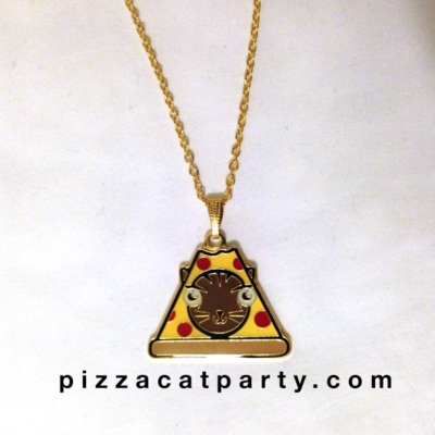 Pizzacat necklace
