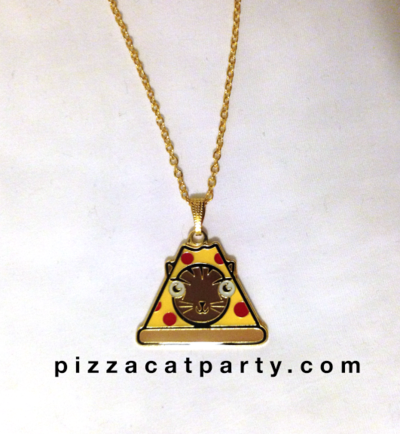 pizzacat necklace